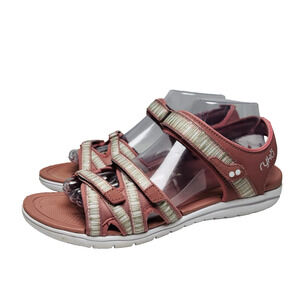 Ryka Savannah Sandals Womens Sz 9.5 M Tearose Pink Adjustable Straps Lightweight